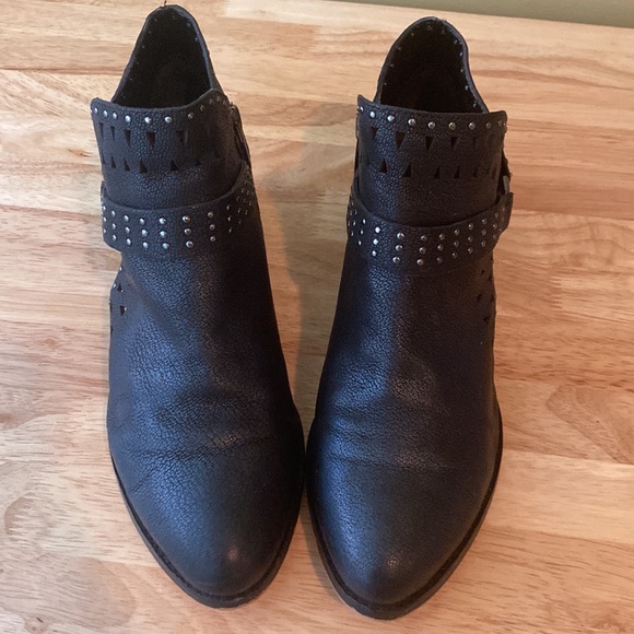 Vince Camuto Studded Biker Buckle Calley Booties - Picture 14 of 15